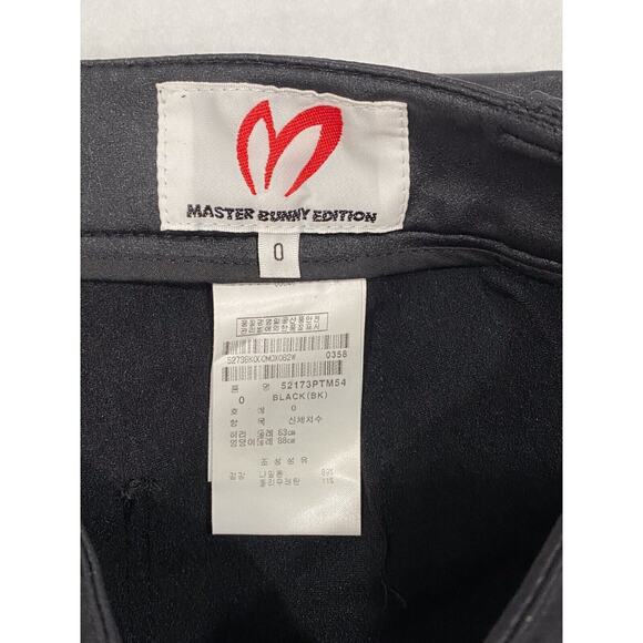 Master Bunny Edition Track Pants Leggings Tuxedo Stripe Spell Out Black Size 0 - Picture 6 of 16